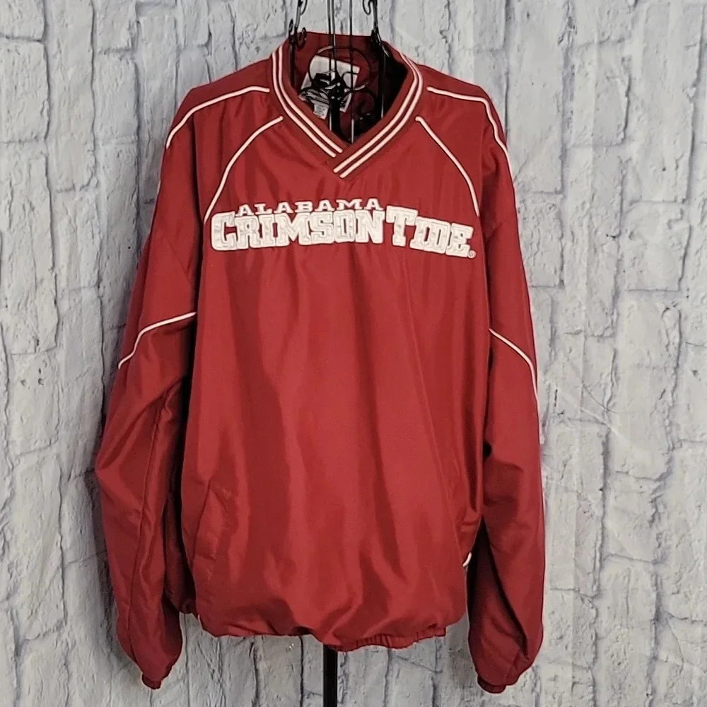 58 SPORTS Alabama Crimson Tide Pullover Men's Jacket Large